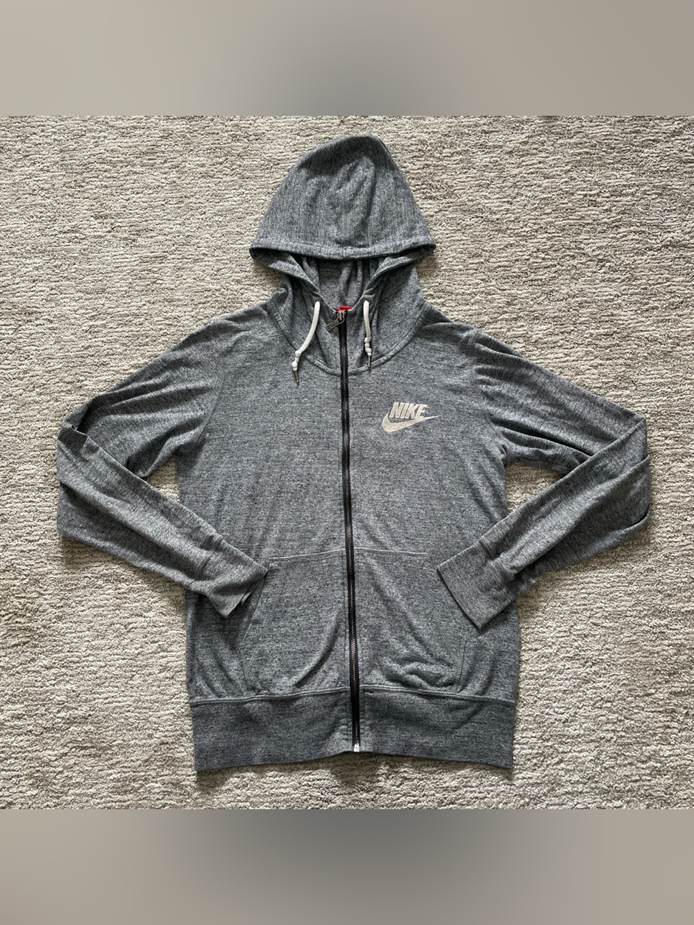 Nike Sportswear Air Max Full Zip Hoodie Jacket Gray Women’s Medium Lightweight